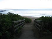 Steps to Kamaole II Beach