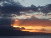 Sunset from Big Beach over Kaho'olawe